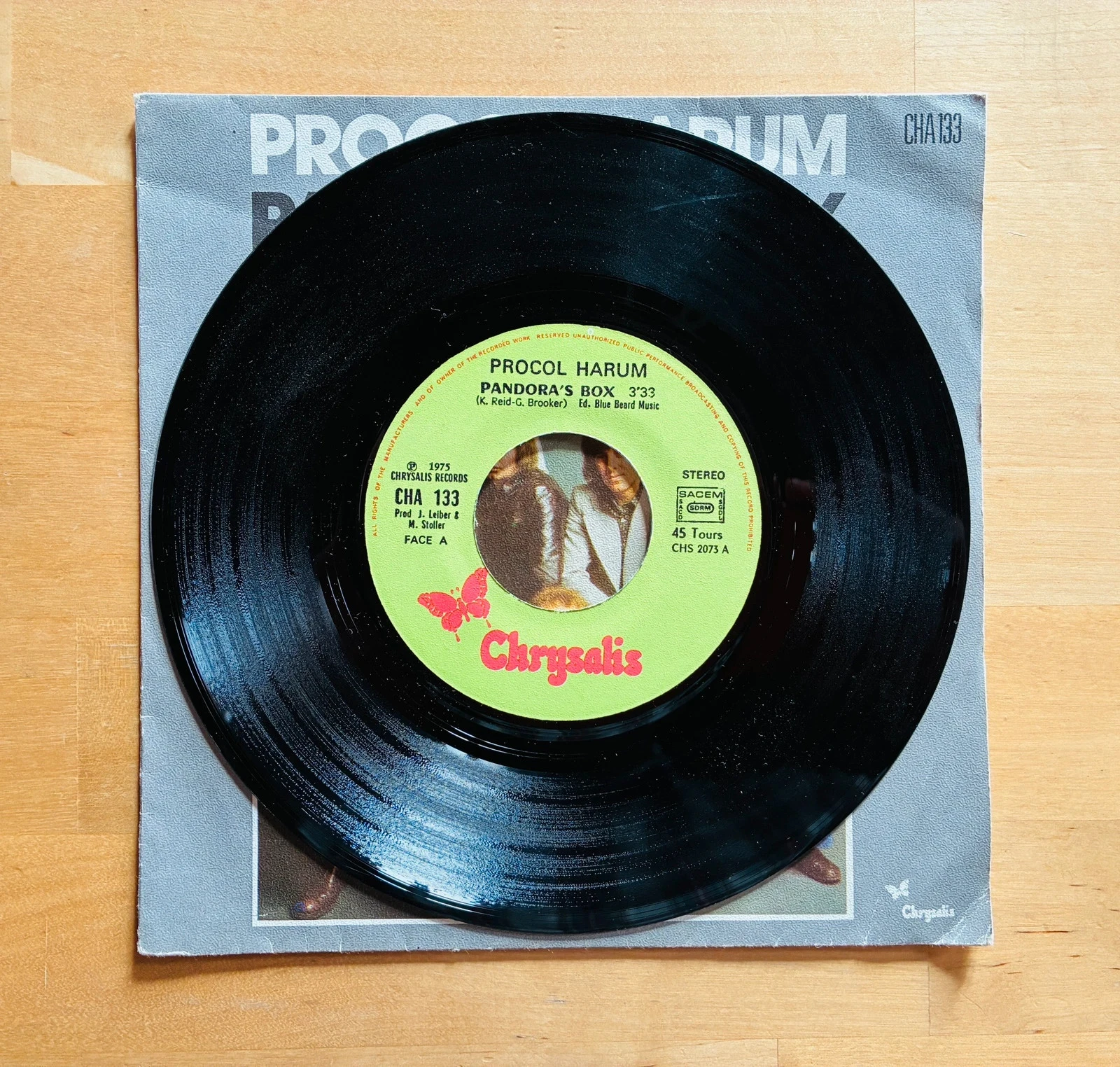 Vinylplaat 45T Procol Harum Pandora’s Box. – photo 2